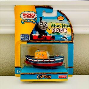 Thomas And Friends Take n Play Train Misty Island Rescue Diecast CAPTAIN Ship